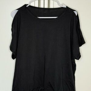lululemon athletica Renew the day Black Short Sleeve Top
